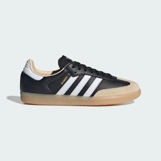 【adidas 愛迪達】SAMBA OG 運動休閒鞋(JS3832 男鞋/女鞋 ORIGINALS經典休閒鞋 皮革奶油黑)