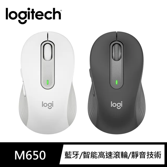 Logitech 羅技 鍵鼠組 K650無線鍵盤+M650多工靜音無線滑鼠-石墨灰組