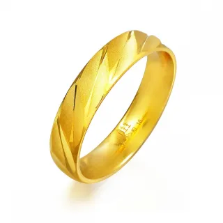 【點睛品】義式風車紋 黃金戒指_計價黃金(港圍13)