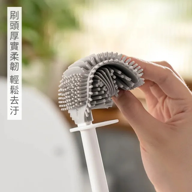 【hoi! 好好生活】懶角落壁掛式馬桶刷-一盒兩刷(多功能刷頭/縫隙刷/通風瀝水/多角度瀝水)