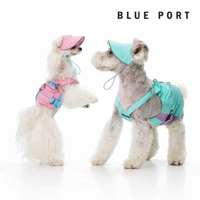 【BLUE PORT】防曬工裝背心(防曬透氣 防潑水 穿脫方便 寵物衣服 狗狗衣服 貓咪衣服 寵物戶外 露營)