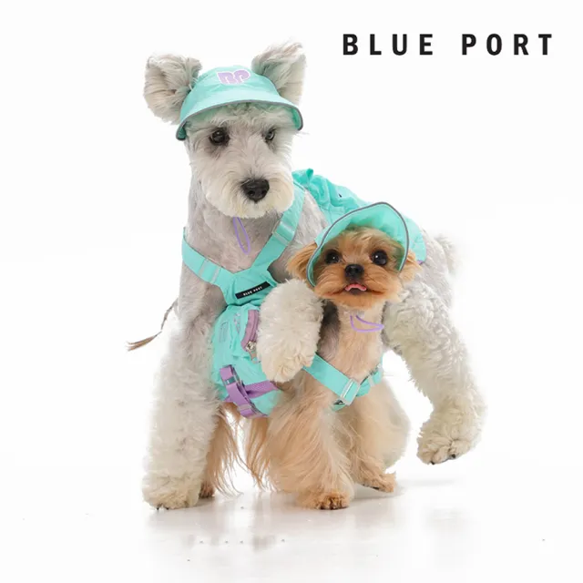 【BLUE PORT】防曬工裝背心(防曬透氣 防潑水 穿脫方便 寵物衣服 狗狗衣服 貓咪衣服 寵物戶外 露營)
