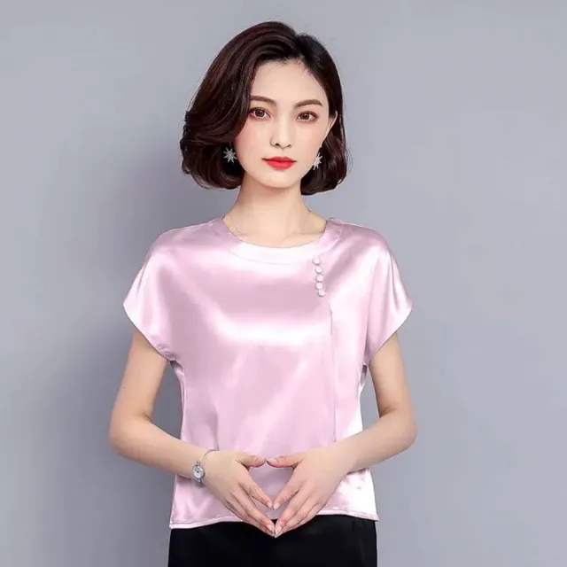 【A3】涼感真絲高質感上衣(舒適涼感上衣)