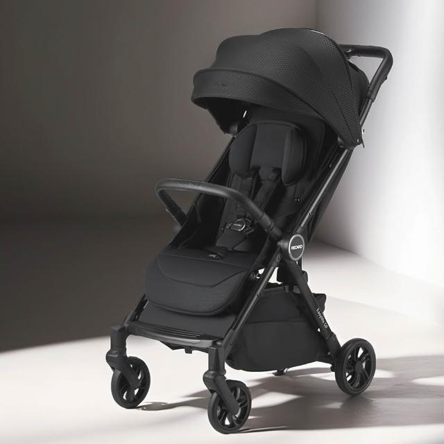 【RECARO 官方直營】EasyLife QF 多功能單向手推車/單手秒收摺(閃曜黑另贈汽座透氣墊)