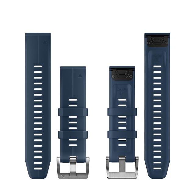 【GARMIN】QuickFit 22mm 海軍藍矽膠錶帶