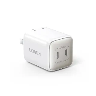 【綠聯】45W 雙USB-C GaN氮化鎵 快充充電器/充電頭(PD3.0/PPS/QC4/美國納微晶片)