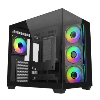 【Cooler Master 酷碼】Cooler Master Elite 681 全景玻璃 ARGB 機殼 黑色(Elite 681)