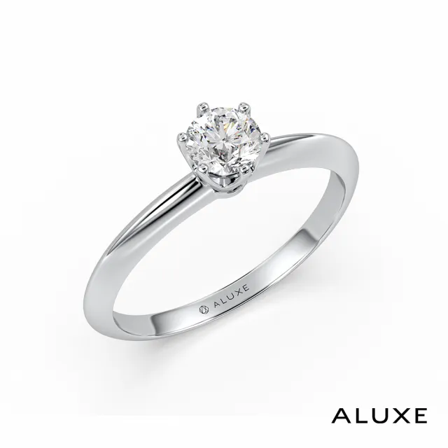 【ALUXE 亞立詩】0.30克拉 FVS2 18K金 求婚鑽戒 RS0640