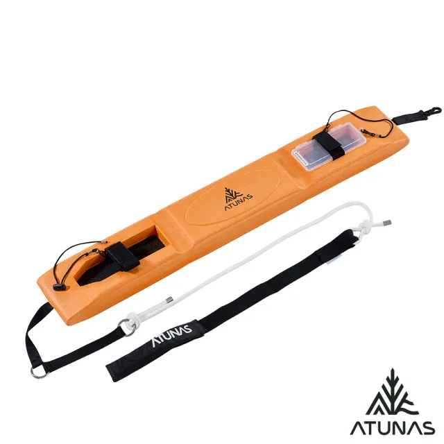 【ATUNAS 歐都納】水上浮具魚雷浮標/附收納盒(RT-100R柑/助泳/泳渡溪潭/海泳戲水)