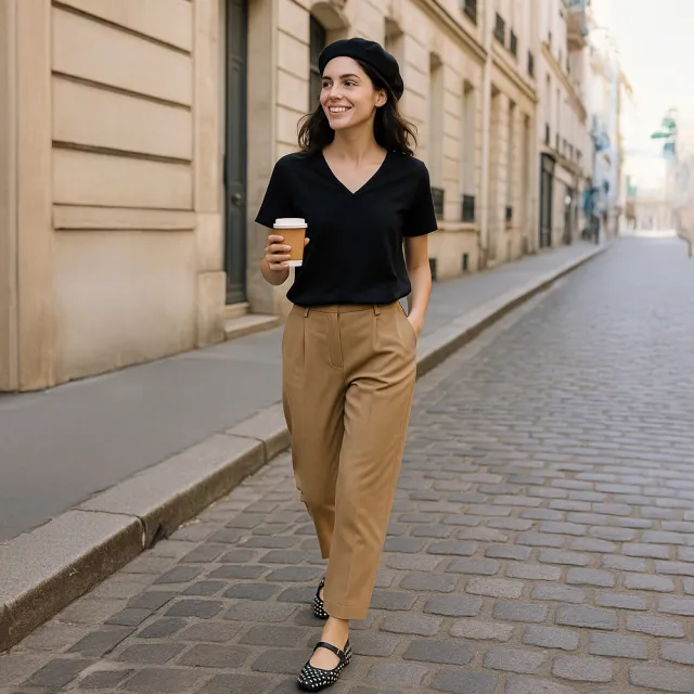 【ICHE 衣哲】Cop.Copine 法國原裝進口簡約後綁帶造型上衣