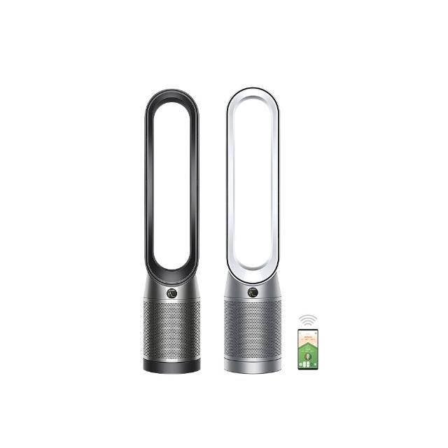 【dyson 戴森】TP07 Purifier Cool 二合一空氣清淨機(黑鋼色+銀白色)超值組