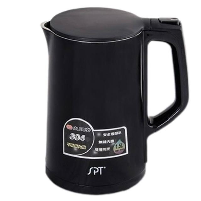 【尚朋堂】尚朋堂1.5L防燙快煮壺KT-1525K(防止空燒設計/上蓋/內膽/出水口皆304不鏽鋼材質)