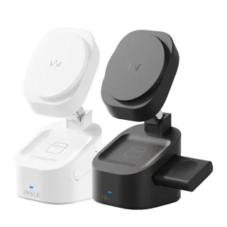 【iWALK】魔方 三合一充電摺疊支架 MXS007(支援MagSafe.無線充電)