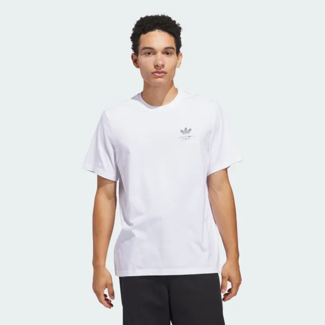 【adidas 愛迪達】Hj Trash Tee 男女 T恤 運動上衣 休閒短袖 白 亞版(JD2714)