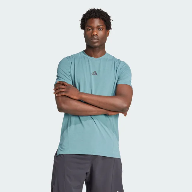 【adidas 愛迪達】D4t Tee 男 T恤 運動上衣 休閒短袖 吸濕排汗 藍 亞版(JX3285)