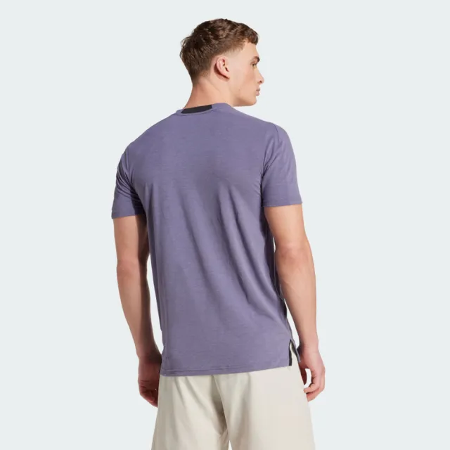 【adidas 愛迪達】D4t Tee 男 T恤 運動上衣 休閒短袖 吸濕排汗 紫 亞版(JX3289)