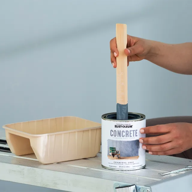 【RUST-OLEUM 樂立恩塗料】仿清水模漆 多色澤(水泥質感塗料／混凝土藝術漆／946ml)