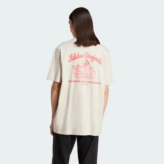 【adidas 愛迪達】Wab Tee 男 T恤 運動上衣 休閒短袖 米 亞版(JD0667)