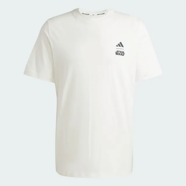 【adidas 愛迪達】M Sw Tm T 男 T恤 運動上衣 休閒短袖 星際大戰 聯名款 白 亞版(JI5715)