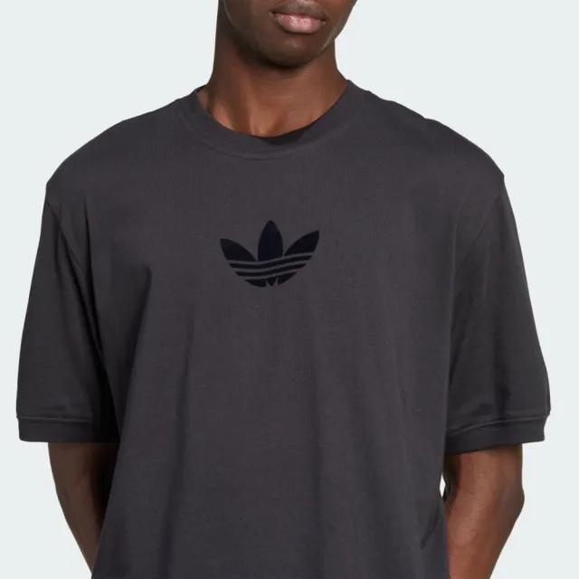 【adidas 愛迪達】Oversize Tee 男 T恤 運動上衣 休閒短袖 黑 亞版(JW5913)