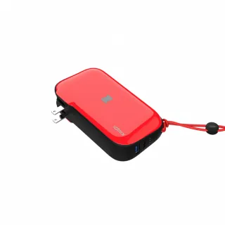 【idmix】CH06 10000mAh無線充電旅充式行動電源 +Lightning充電線 (充電線隨機出貨)