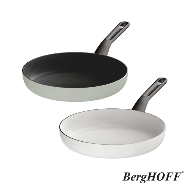 【BergHOFF 貝高福】Glints陶瓷塗層不沾鍋單柄平底鍋28cm(BHGL-F28)