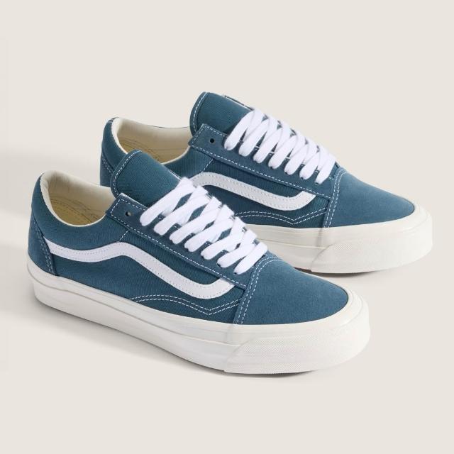 【VANS】官方旗艦 Premium LX Old Skool 藍色滑板鞋 休閒鞋