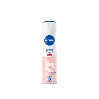 【NIVEA 妮維雅】止汗爽身噴霧美白精華植萃150ml櫻花