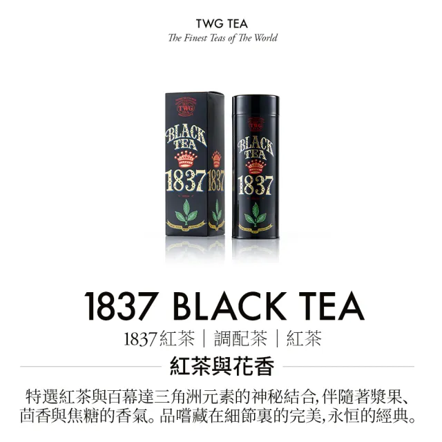 【TWG Tea】時尚茶罐雙入禮盒組 1837紅茶100g+蝴蝶夫人之茶100g(紅茶+綠茶)