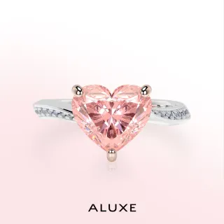 【ALUXE 亞立詩】IGI 1.13克拉 FVPVVS2 18K金 粉紅鑽 求婚鑽戒 ROSE My Love 系列 RS3166(培育鑽石)