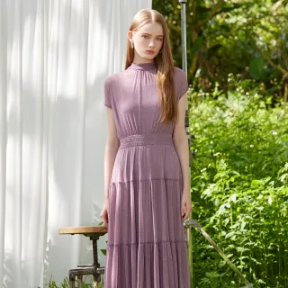 【IENA】亮晶晶透膚散擺洋裝(#5234002 透膚洋裝 紫色/灰色)