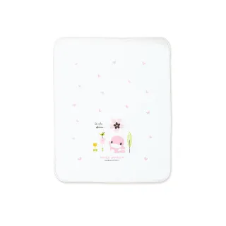 【KU.KU. 酷咕鴨】格子緹花紗布浴巾(藍/粉)