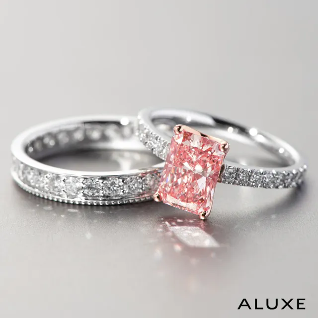 【ALUXE 亞立詩】IGI 1.04克拉 FVPVS1 18K金 粉紅鑽  求婚鑽戒 ROSE My Love 系列 RS3165(培育鑽石)
