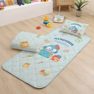 【戀家小舖】MIT兒童涼被童枕睡墊三件組-多款任選(涼被 空調被 兒童被 四季被 卡通 睡墊)