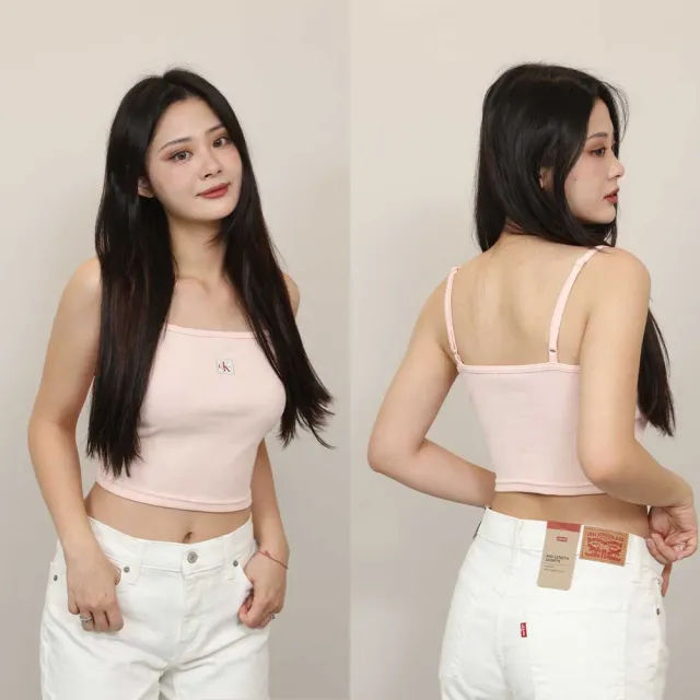 【Calvin Klein】CK 小可愛 細肩帶 女T Calvin Klein 運動穿搭 無袖 夏季穿搭(1352 BU5)