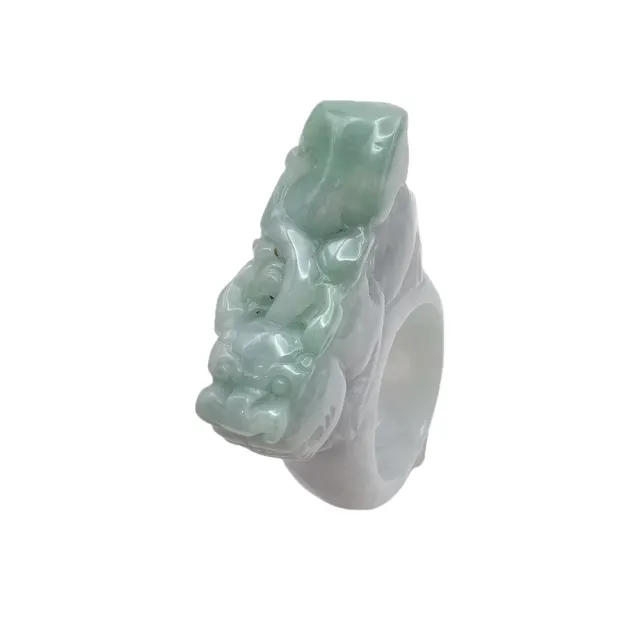 【藏古祥館】翡翠男戒貔貅 S55(翡翠 貔貅)