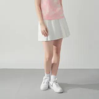 【ELLE ACTIVE】女款 俏麗百褶裙褲-白色(EA25S1W2104#90)