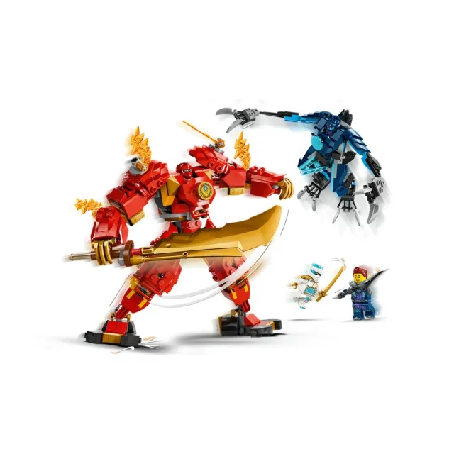 LEGO 樂高】旋風忍者系列71808 赤地的火元素機械人(機器人玩具兒童積木