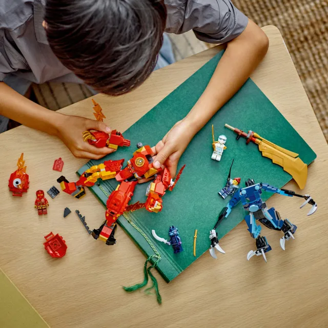LEGO 樂高】旋風忍者系列71808 赤地的火元素機械人(機器人玩具兒童積木