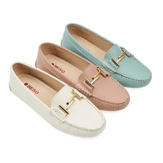 【A.S.O 阿瘦集團】BESO 芯軟Q系列-精緻飾釦手縫牛皮軟Q休閒鞋(女鞋_2色任選)