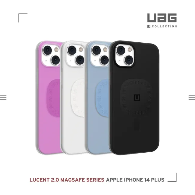 【UAG】（U）iPhone 14 Plus MagSafe 耐衝擊保護殼-藍(UAG)