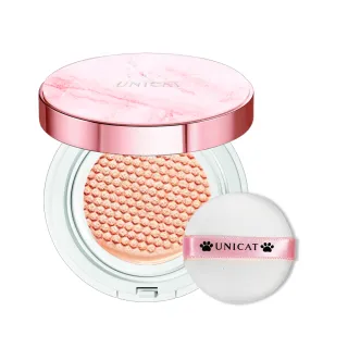 【UNICAT 變臉貓】明星激推 防曬遮瑕光彩保濕氣墊粉餅｜保濕底妝(10小時 不脫妝不浮粉 SPF50高防曬)