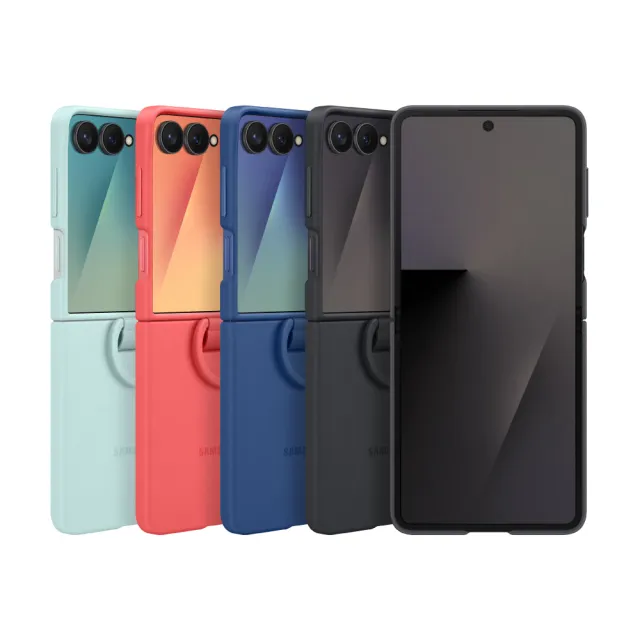 【Samsung 三星】Galaxy Z Flip7 原廠矽膠薄型保護殼 - 附指環扣(EF-PF766)