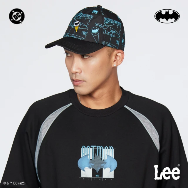 【Batman x Lee】中性 帽子｜蝙蝠俠 可調式 棒球帽｜氣質黑(LB527006K11)