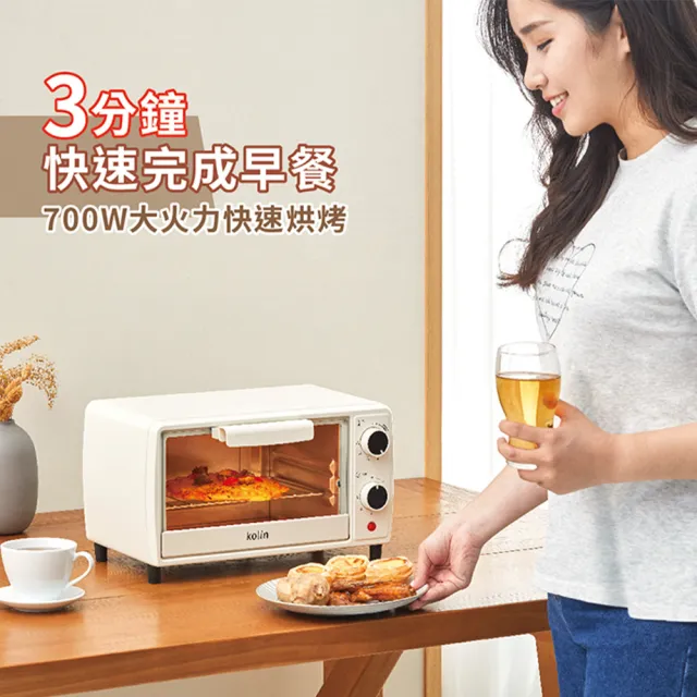 【Kolin 歌林】10L雙旋鈕電烤箱(KBO-LN104)