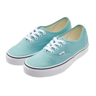 【VANS】Authentic 經典平底 帆布鞋 女 綠色 素面 4孔綁帶 低筒 休閒鞋 滑板鞋 VN0A38EMVKQ
