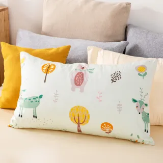 【hoi! 好好生活】台灣製純棉枕套2入-45×75cm(多款可選)