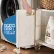 【Ashley House】便利日常側掛提籃多功能摺疊洗衣籃洗衣車(收納籃 髒衣籃 摺疊籃)