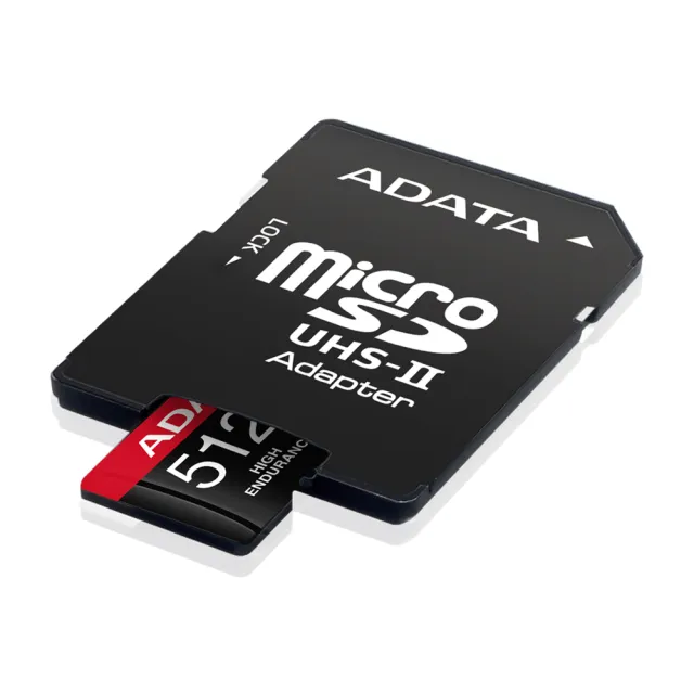 【ADATA 威剛】高耐用 microSDXC UHS-I U3 A2 V30 512G監控記憶卡(附轉卡)