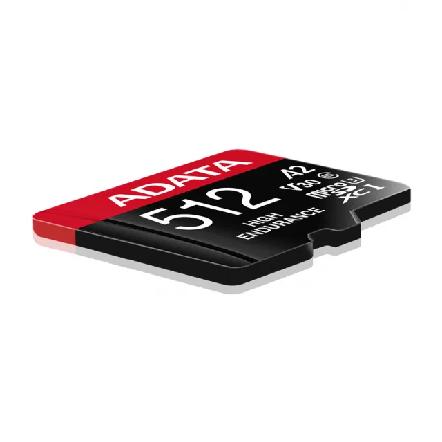 【ADATA 威剛】高耐用 microSDXC UHS-I U3 A2 V30 512G監控記憶卡(附轉卡)